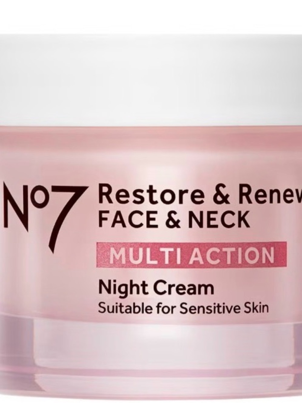 Restore & Renew Face & Neck Night Cream — Pink-Red Hydrating Moisturizer